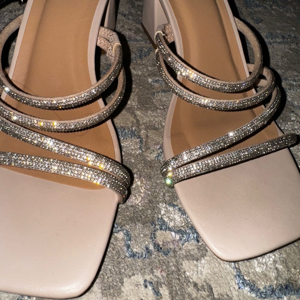 Elegant Strappy Rhinestone Heels